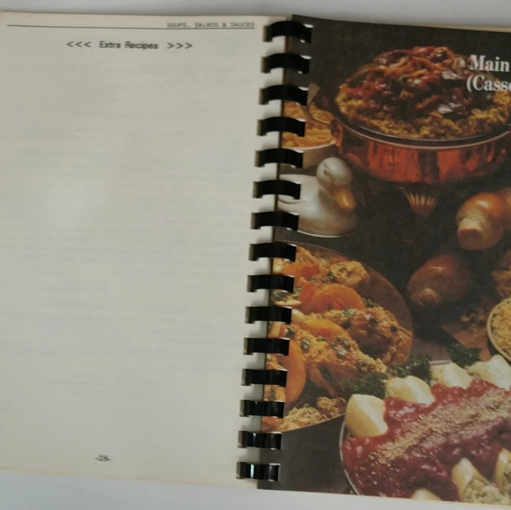 Recipe Book Of Delicious Food💥🥮🍮Vintage Sumptuous Silhouettes Pilot Club